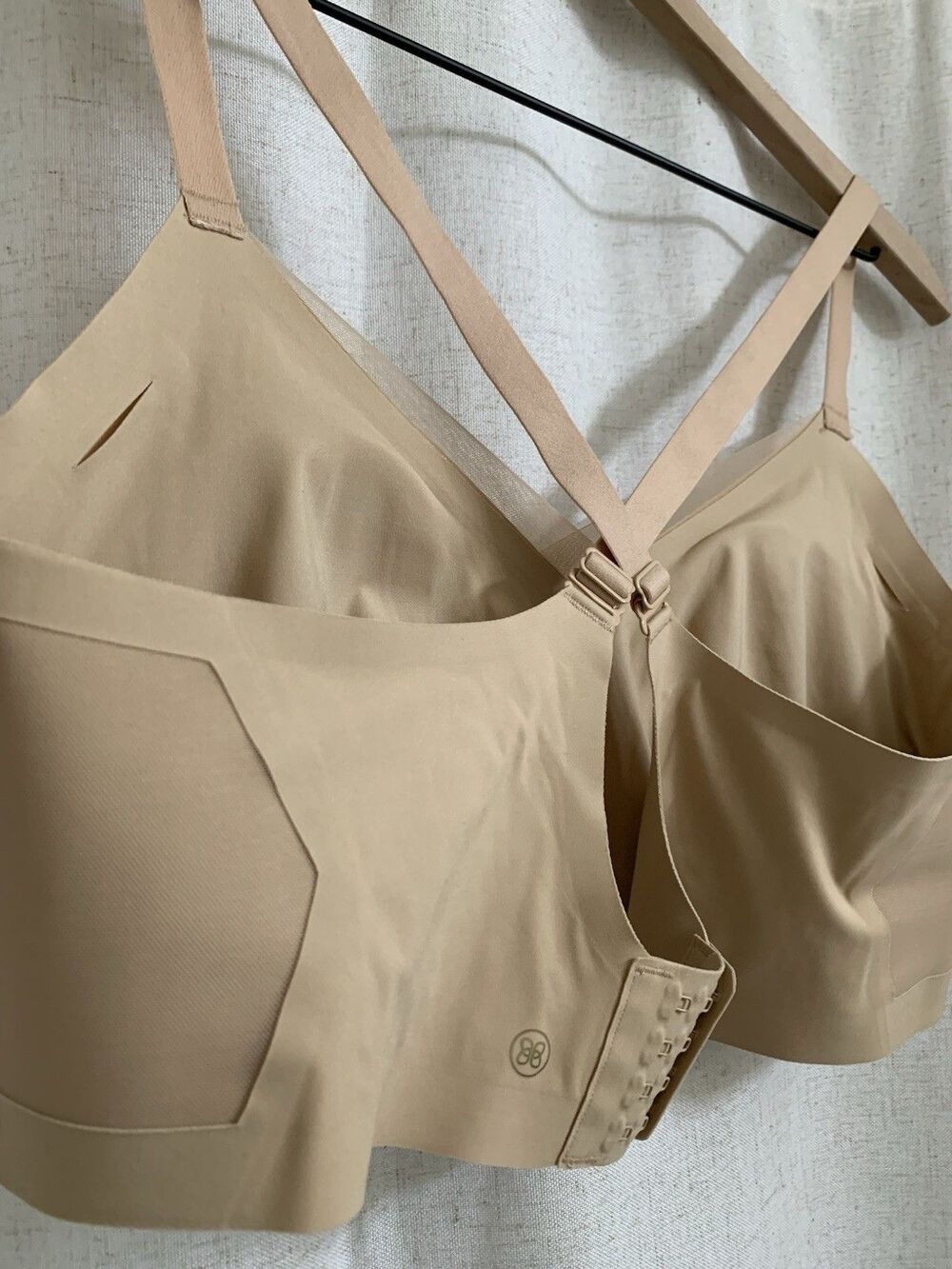 Honey Love Wireless Crossover Bra Sand Size 2XL nwot - Picture 7 of 11
